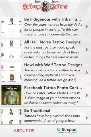 Bullseye Tattoos screenshot 2