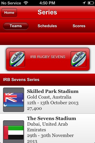 IRB Rugby Sevens Series screenshot 2