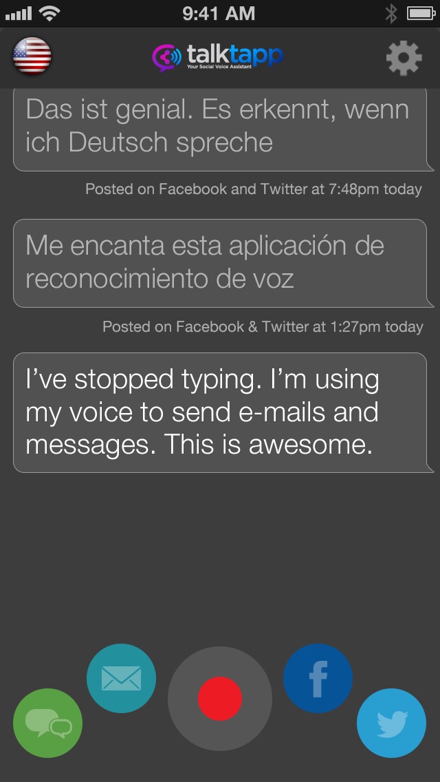 TalkTapp ~ Voice Text... screenshot1