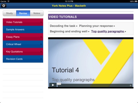 Macbeth York Notes AS and A2 for iPad screenshot 4