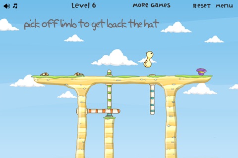 Pursuit of Hat - pick off limbs to get back the hat in this creative puzzle game screenshot 2
