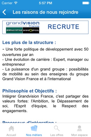 grandvision France Recrute screenshot 4