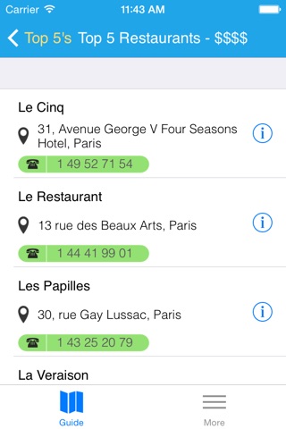 Top5 Paris - Free Travel Guide and Map screenshot 4