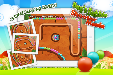 Bug's Bubble Shooter Mania - Match the Colored Dots! A Game About Connecting 3 screenshot 2