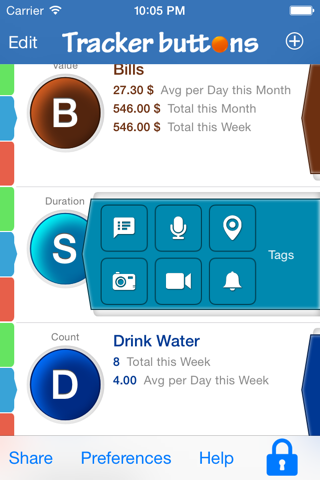 Tracker Buttons Lite screenshot 3