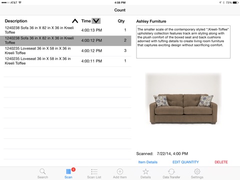 iFurniture Inventory screenshot 2