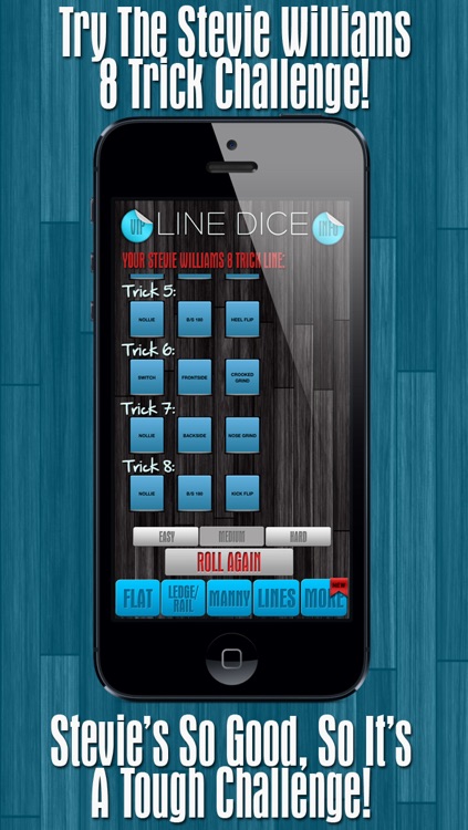 Line Dice Pro - Skate Flat, Ledges Or Mannies With Lines