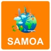 Samoa Off Vector Map - Vector World