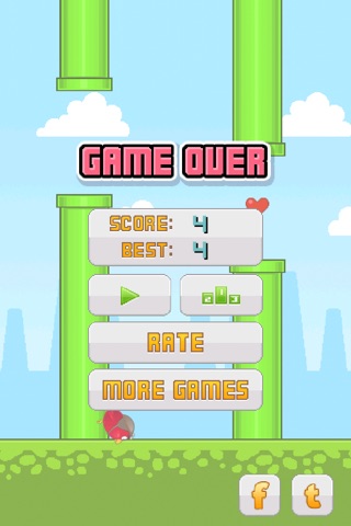 Flappy Red Bird screenshot 4