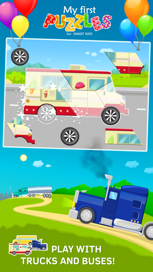 Trucks and Car Jigsaw Puzzles for Toddlers Free(圖1)-速報App