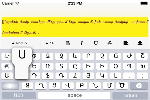 Arm Keyboard screenshot 2