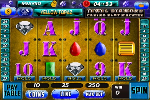 Jewel Diamond Casino Slot Machine : The Lucky Winner - Free Edition screenshot 3
