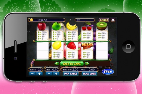 Mega Fruit Slots Machine screenshot 4