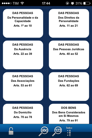 Código Civil - 6ª Edição (2014) for iPhone screenshot 2