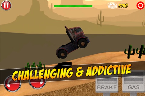 Ultimate 3D Extreme Monster Trucks Hill Climbing Game screenshot 2