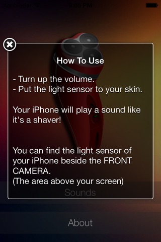 Fun Shaver - Simulate a shaver with your iPhone screenshot 3