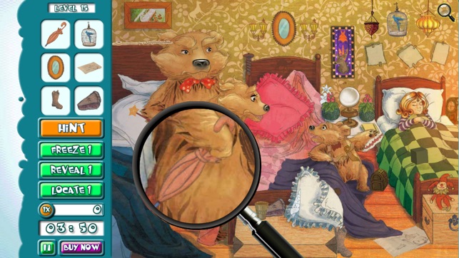 Hidden Object Game FREE - Goldilocks and the Three Bears(圖1)-速報App