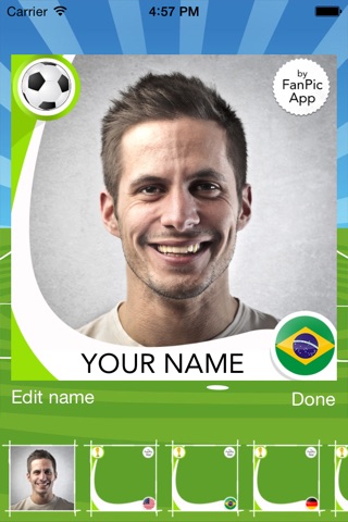 FanPic Football App – Soccer Fan Photo Frames Germany screenshot 4