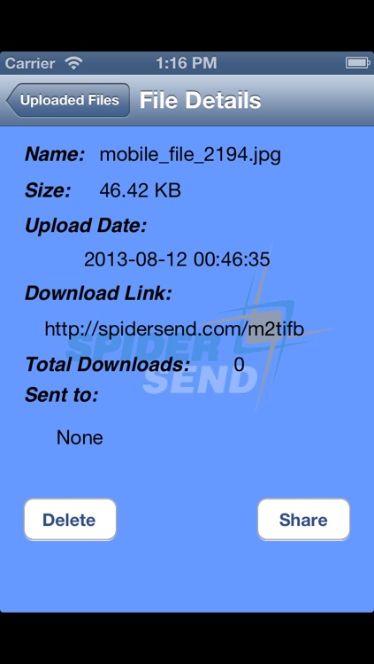 Spider Send Lite screenshot-3