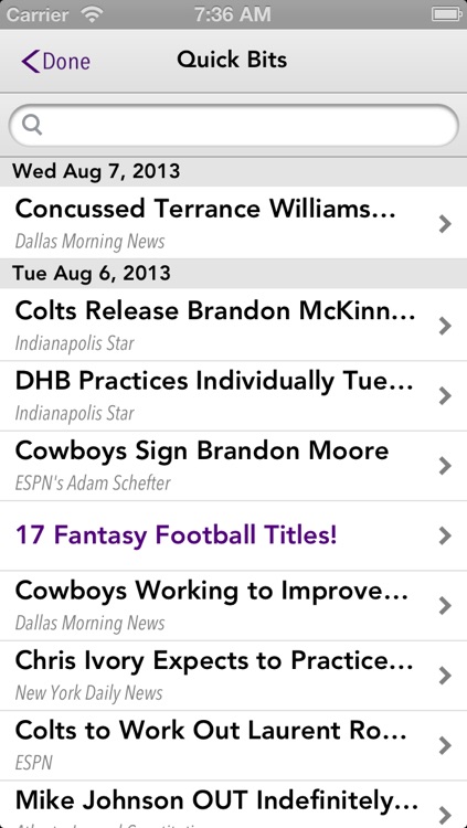 FFMastermind.com Quick Bits