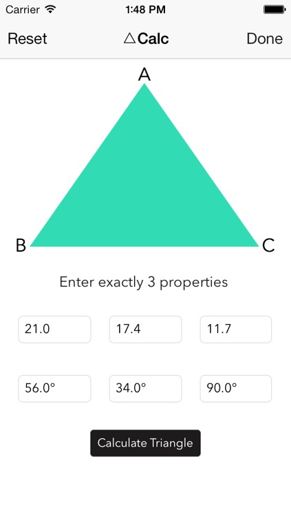 Triangle Solver for iOS 7