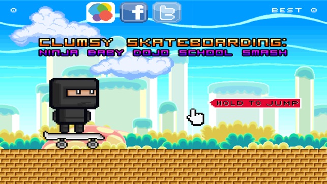 Clumsy Skateboarding: Ninja Baby Dojo Sc