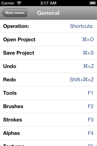 Shortcuts for Zbrush screenshot 4