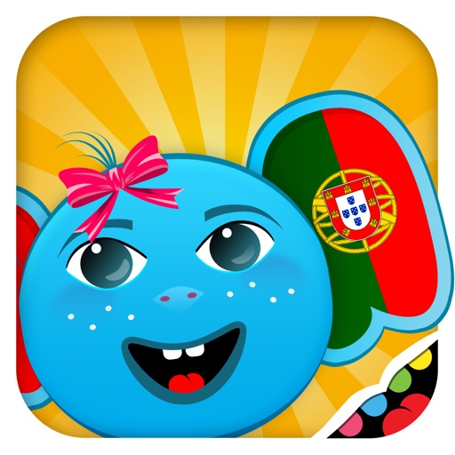 iPlay Portuguese: Kids Discover the World - children learn to speak a language through play activities: fun quizzes, flash card games, vocabulary letter spelling blocks and alphabet puzzles Icon