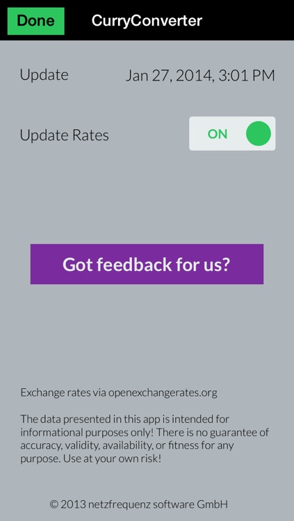 Curry PRO - Currency Converter for multiple international currencies