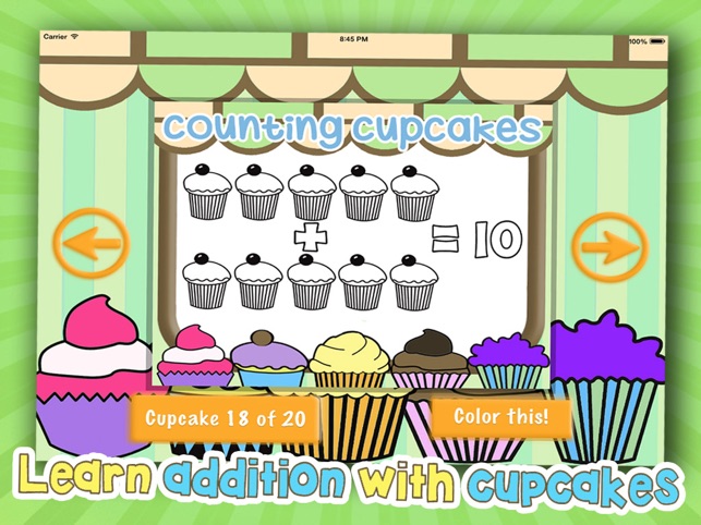 Counting Cupcakes - A Sweet Addition Paint and Color Book(圖5)-速報App