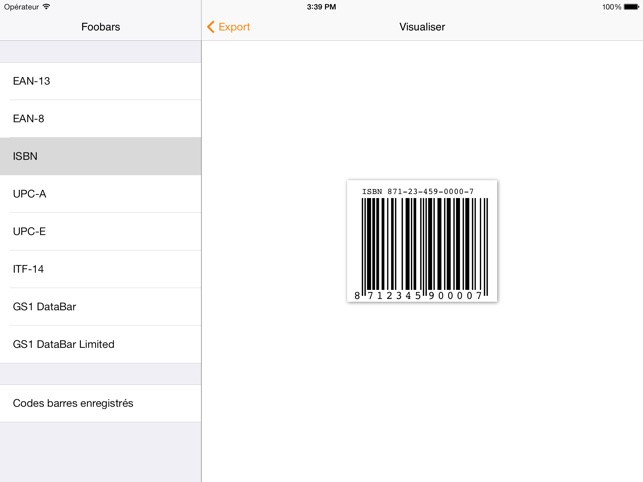 Foobars Gs1 Barcode Générateur