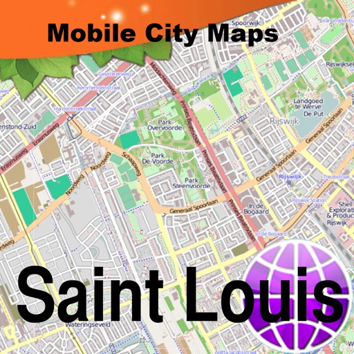 Saint Louis Street Map.