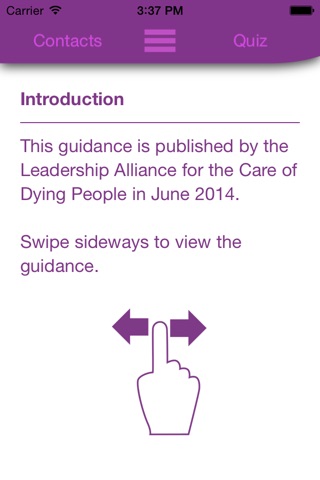 End of Life Guidance screenshot 2