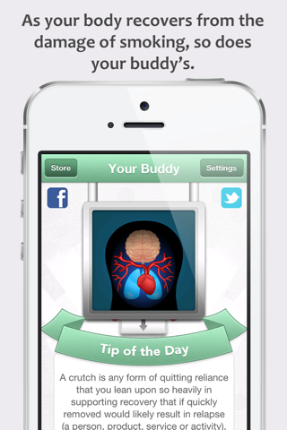 Quitting Buddy - The Stop Smoking App with a Difference screenshot 2