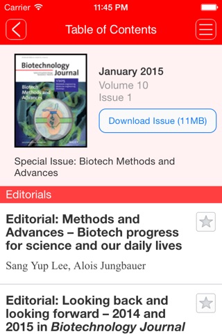 Biotechnology Journal screenshot 2