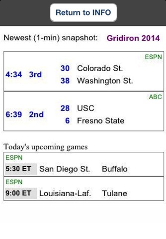 Gridiron 2015 College Football Live Scores and Schedules screenshot 3