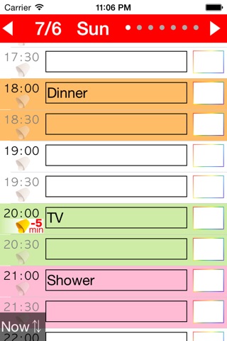 Week Table - Weekly Schedule Timetable / scheduler / planner screenshot 2