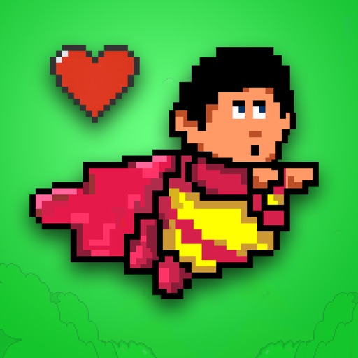 Flappy Retro Superhero Flyer - Big Air Win With Tiny Air Wings