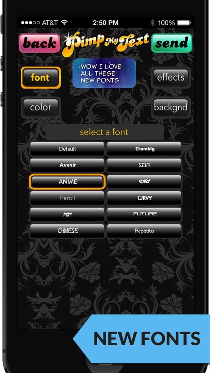 Pimp My Text - Send Color Text Messages with Emoji 2 screenshot-3