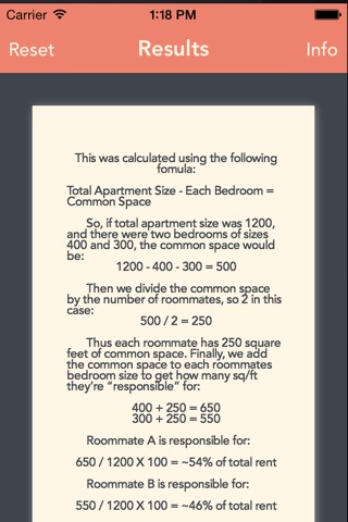 Roommate Rent Calculator screenshot 4