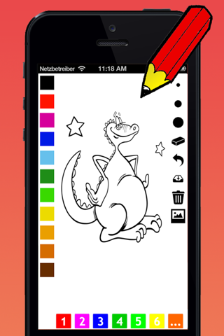 Fantasy Coloring Book for Children: learn to color wizard, dragon, monster, castle, frog and more screenshot 2