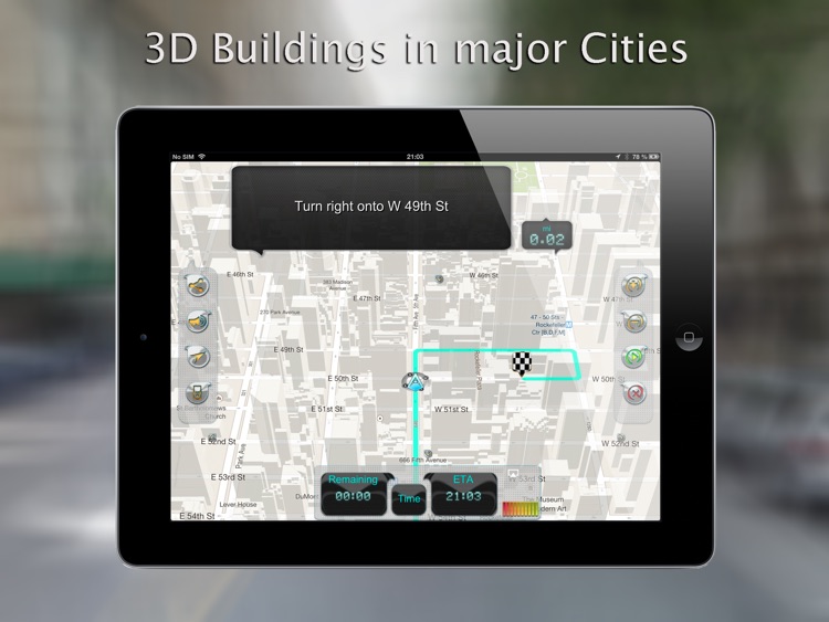 iWay GPS Navigation for iPad - Turn by turn voice guidance with offline mode