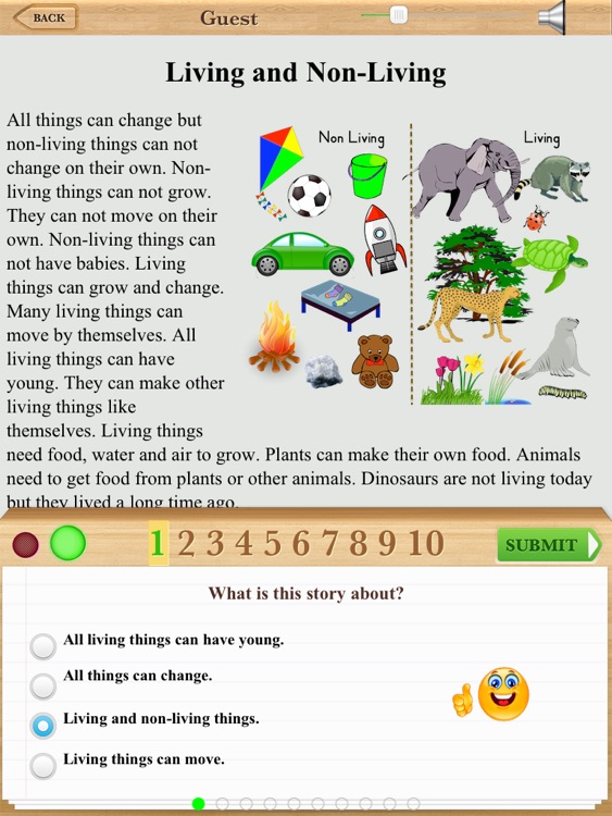 Second Grade Third Grade Life Science Reading Comprehension