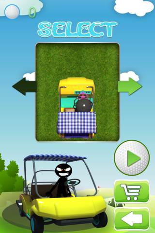 Angry Stickman Fairway-s : Super Golf-Karts Go - Free screenshot 2