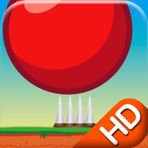 Red Bouncing Ball Spikes HD icon