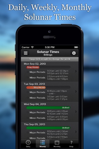 Solunar Hunting & Fishing Times and Calendar screenshot 2