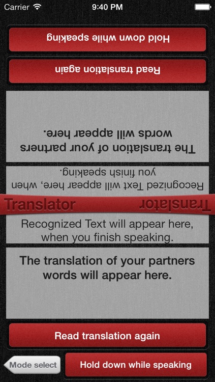 Vocal Translate - does recognize speech as you talk and reads live translations from a sophisticated dictionary for 30 languages like Spanish English Chinese German French Danish Japanese Danish Polish Catalan Portuguese Czech Dutch Romanian Greek screenshot-3