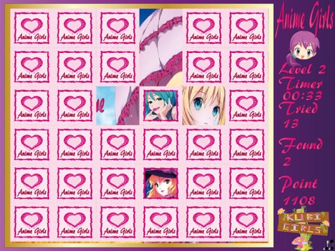 Anime Girls Memory Game screenshot 4
