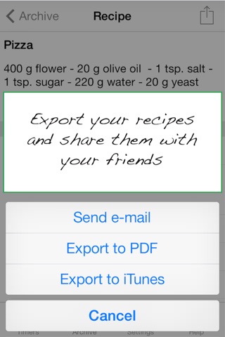 Gourmetimer screenshot 3