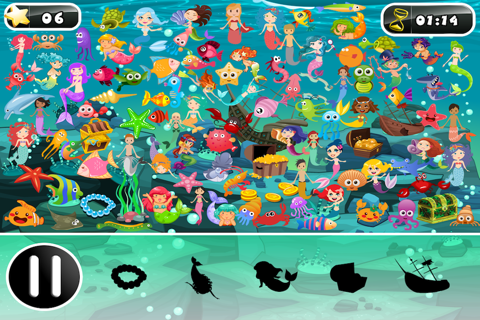 I Spy Hidden Objects Little Mermaids Under the Sea screenshot 2